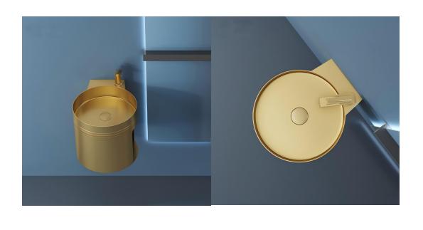 Wall hung hand wash basin sink